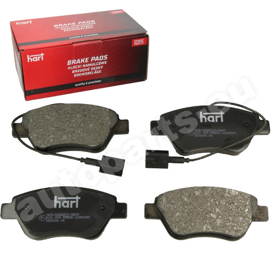 Kit 4 Pastiglie Freno Anteriori HART per PEUGEOT BIPPER TEPEE 1.3 HDi 75 / 80