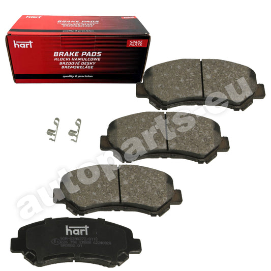 Kit 4 Pastiglie Freno Anteriori HART per NISSAN QASHQAI +2 (J10,NJ10)