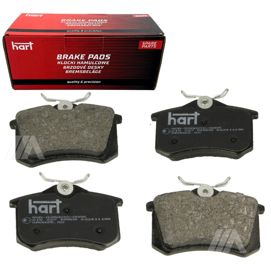 Kit 4 Pastiglie Freno Posteriori HART per VW POLO IV Saloon (9A4, 9A2, 9N2, 9A6) 1.4/1.6