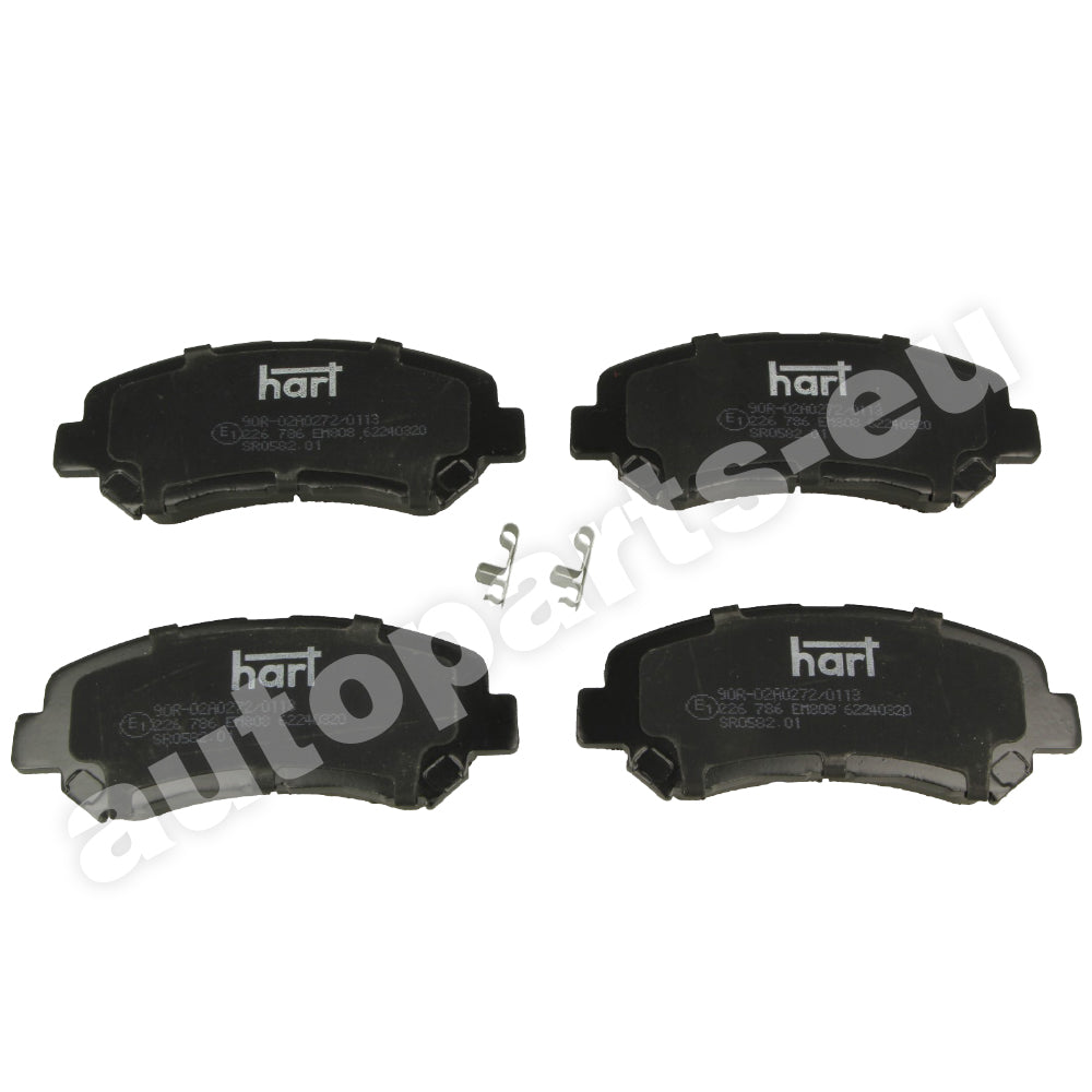 Kit 4 Pastiglie Freno Anteriori HART per NISSAN QASHQAI +2 (J10,NJ10)