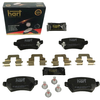 Kit 4 Pastiglie Freno HART Premium Posteriori per OPEL COMBO Tour