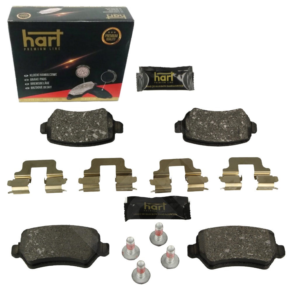 Kit 4 Pastiglie Freno HART Premium Posteriori per OPEL COMBO Tour