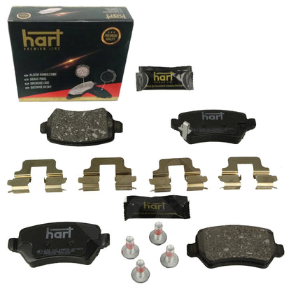 Kit 4 Pastiglie Freno HART Premium Posteriori per OPEL COMBO Tour