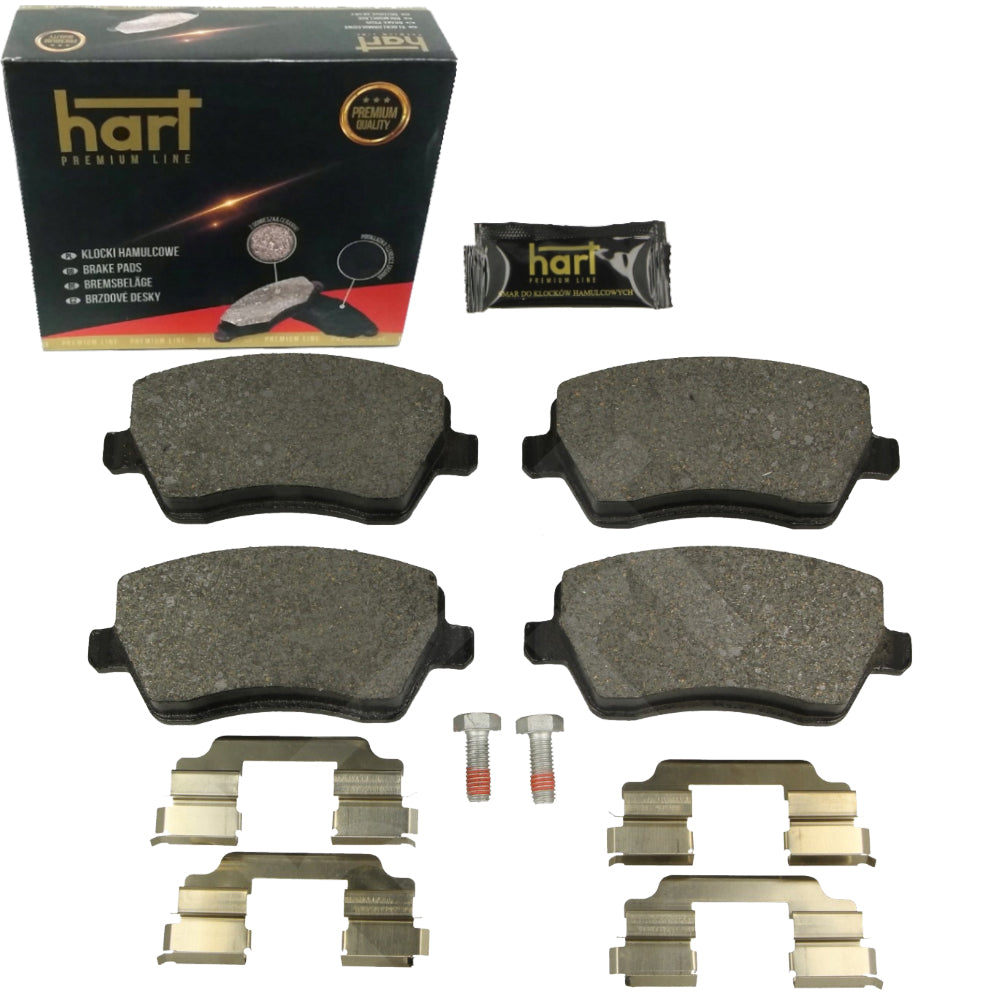 Kit 4 Pastiglie Freno Anteriori HART Premium per RENAULT KANGOO / GRAND KANGOO II (KW0/1_) 1.2 TCe 115 / 1.6 16V LPG
