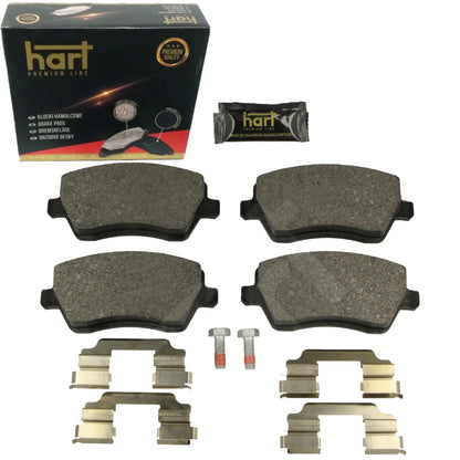 Kit 4 Pastiglie Freno Anteriori HART Premium per RENAULT KANGOO / GRAND KANGOO II (KW0/1_) 1.2 TCe 115 / 1.6 16V LPG