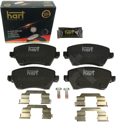 Kit 4 Pastiglie Freno Anteriori HART Premium per RENAULT KANGOO / GRAND KANGOO II (KW0/1_) 1.2 TCe 115 / 1.6 16V LPG