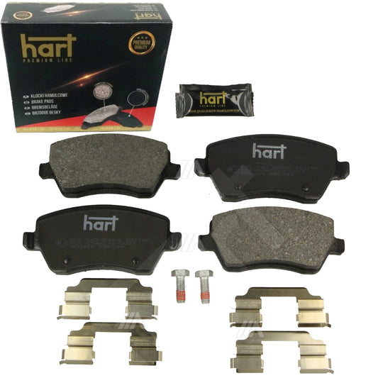 Kit 4 Pastiglie Freno Anteriori HART Premium per RENAULT CLIO IV Estate Van (KH_) 1.5 dCi 75 / 0.9 TCe 90 / 1.5 dCi 90