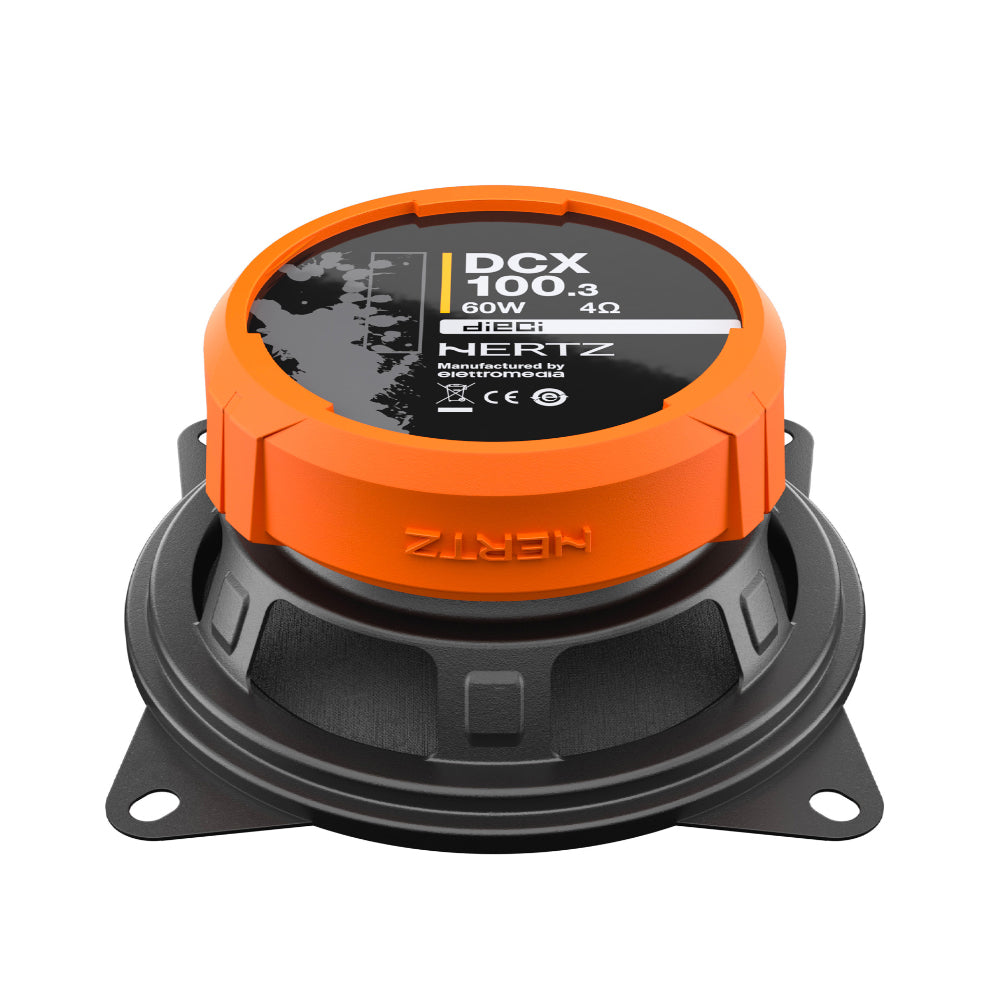 Casse Altoparlanti Hertz DCX 100.3 per Auto 10cm 60W Kit 2 Vie Coassiali