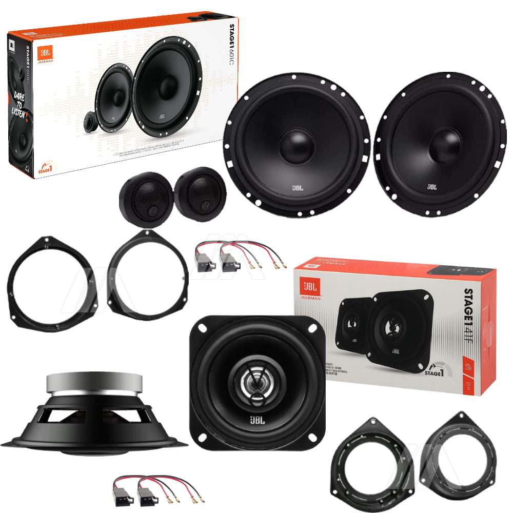 Kit 6 Casse Altoparlanti JBL Anteriori e Posteriori per Fiat Panda (312) dal 2012