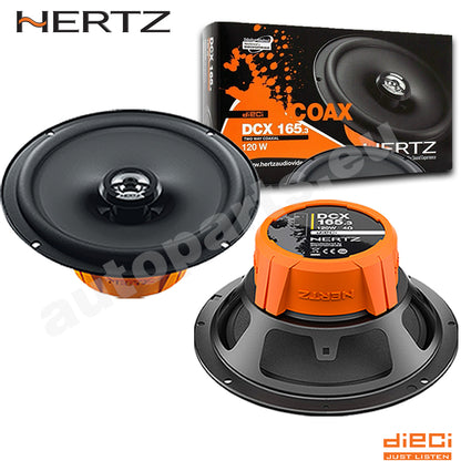 Casse Altoparlanti Hertz DCX 165.3 per Auto 16,5cm 120W Kit 2 Vie Coassiali