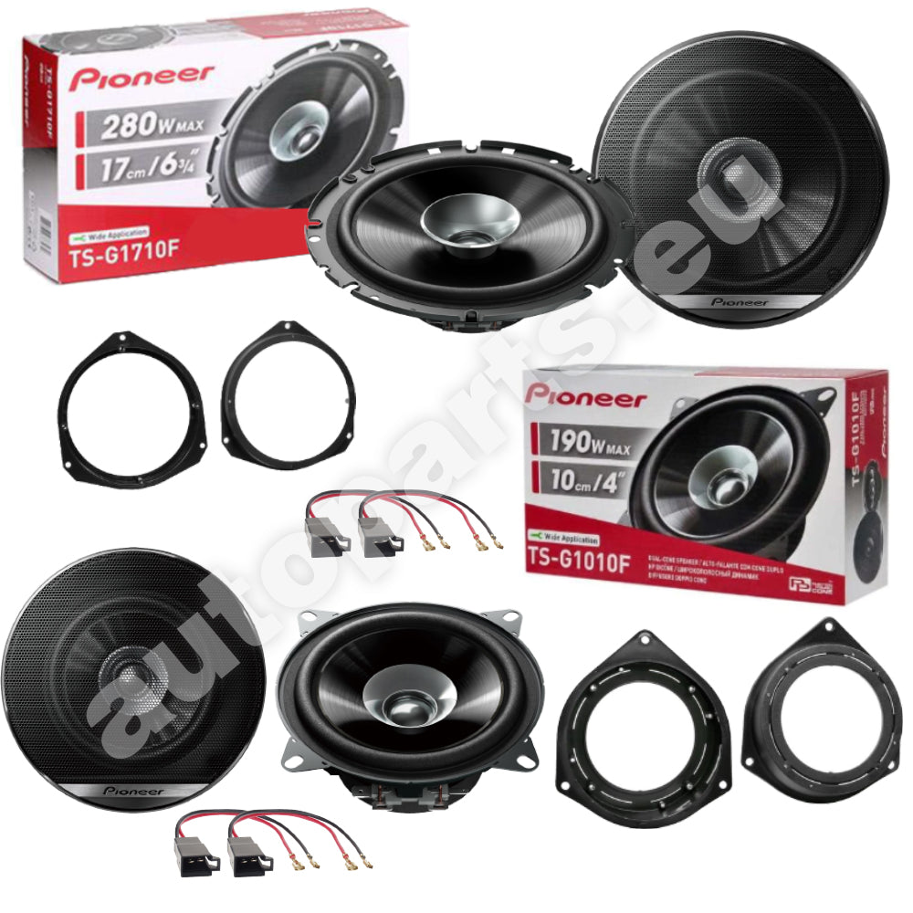 Kit 4 Casse Pioneer Anteriori e Posteriori per Opel Astra H dal 2004 Doppio Cono