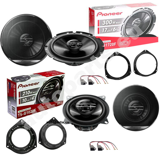 Kit 4 Casse Pioneer Anteriori e Posteriori per Fiat 500/500C dal 2007