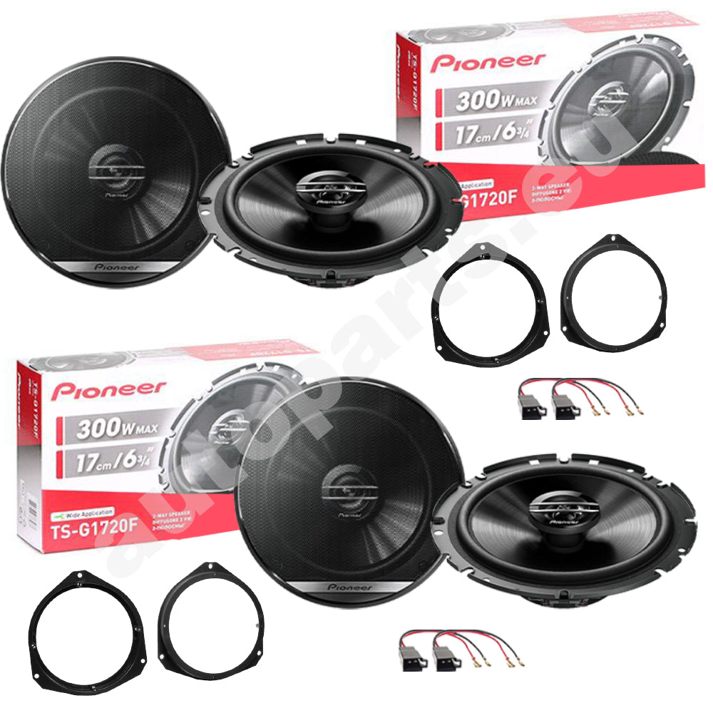 Kit 4 Casse Pioneer Anteriori e Posteriori per Fiat 500X dal 2014