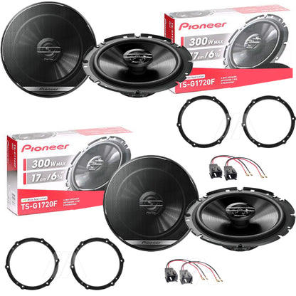 Kit 4 Casse Pioneer TS-G1720F Anteriori e Posteriori per Peugeot 5008 dal 2009
