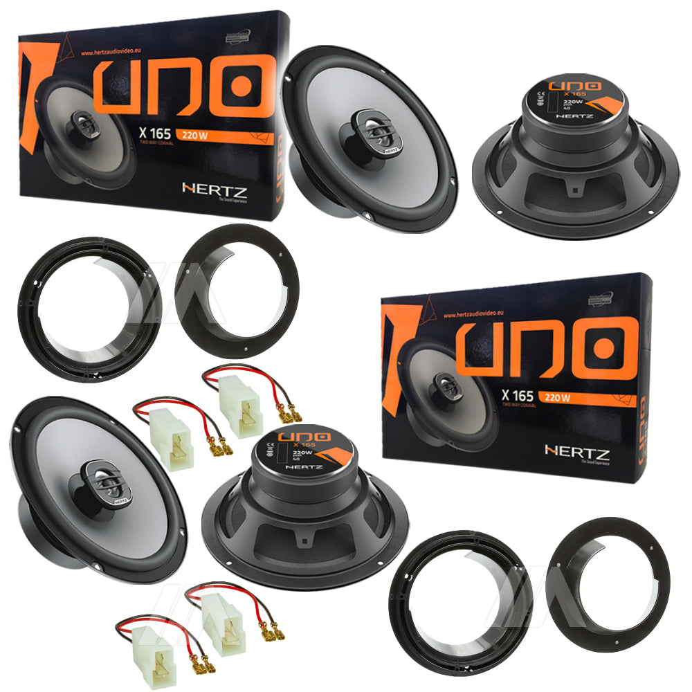 Kit 4 Casse Altoparlanti Hertz X165 Anteriori e Posteriori per Suzuki Swift