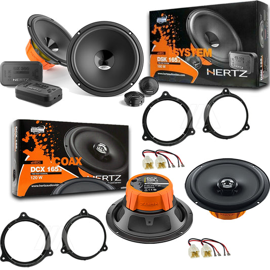 Kit 6 Casse Altoparlanti Hertz Anteriori e Posteriori per Nissan Qashqai +2 dal 2007