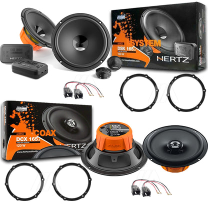 Kit 6 Casse Altoparlanti Hertz DSK165 DCX165.3 Anteriori e Posteriori per Peugeot 208 dal 2012