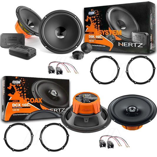 Kit 6 Casse Altoparlanti Hertz DSK165 DCX165.3 Anteriori e Posteriori per Peugeot 5008 dal 2009