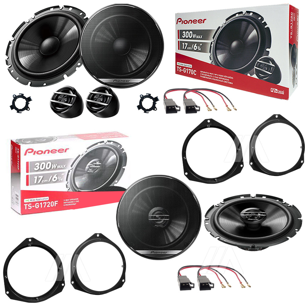 Kit 6 Casse Pioneer TS-G170C TS-G1720F Anteriori e Posteriori per Fiat 500L dal 2012