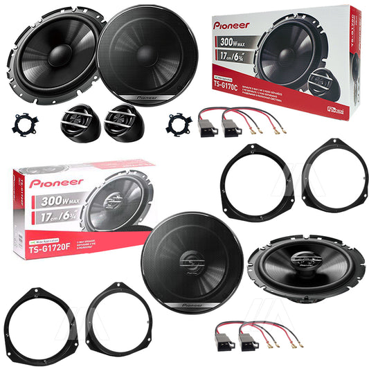 Kit 6 Casse Pioneer TS-G170C TS-G1720F Anteriori e Posteriori per Fiat 500L dal 2012