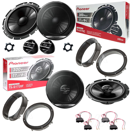 Kit 6 Casse Altoparlanti Pioneer Anteriori e Posteriori per Skoda Fabia III (NJ)