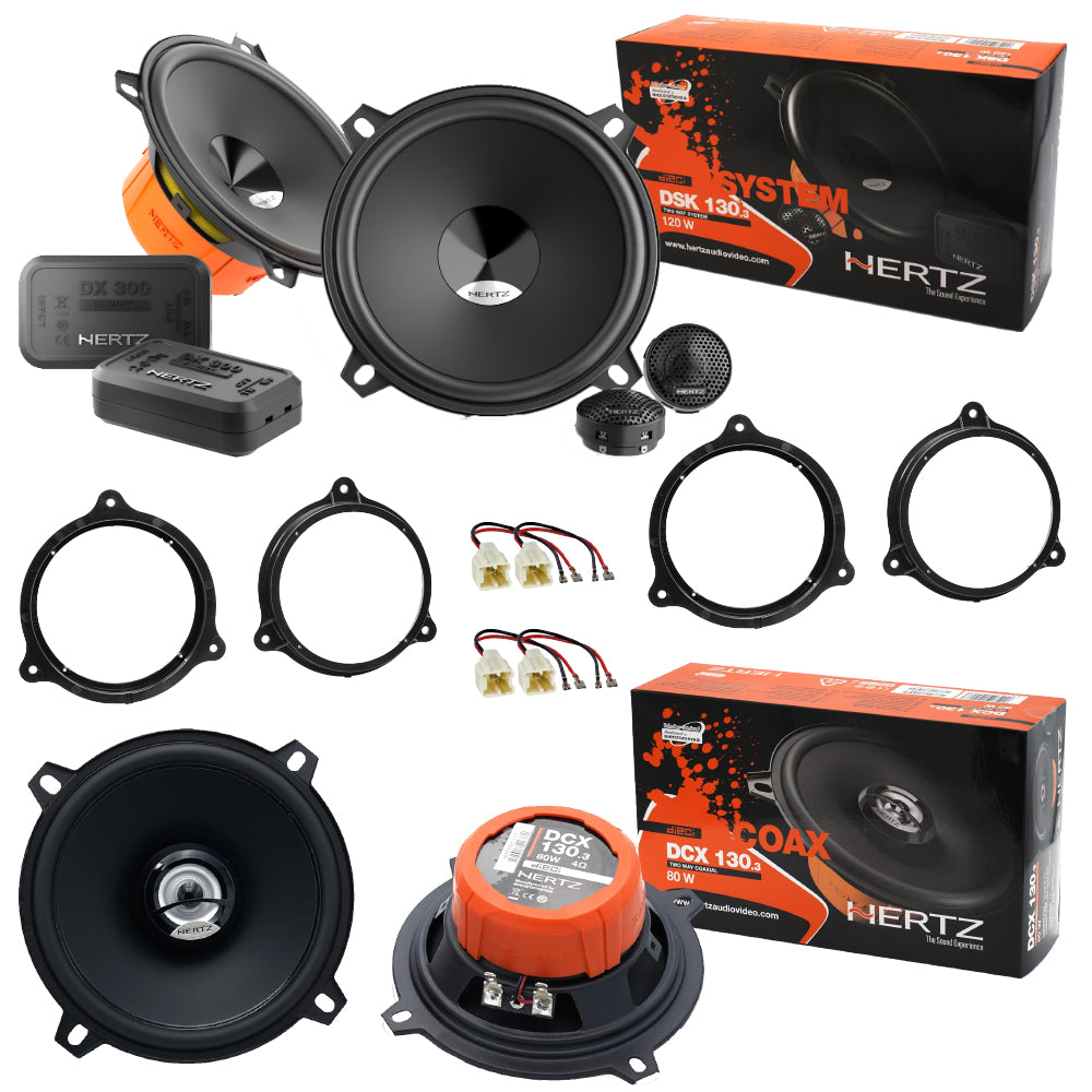 Kit 6 Casse Altoparlanti Hertz DSK 130.3 - DCX 130.3 Anteriori e Posteriori per Renault Megane III dal 2009