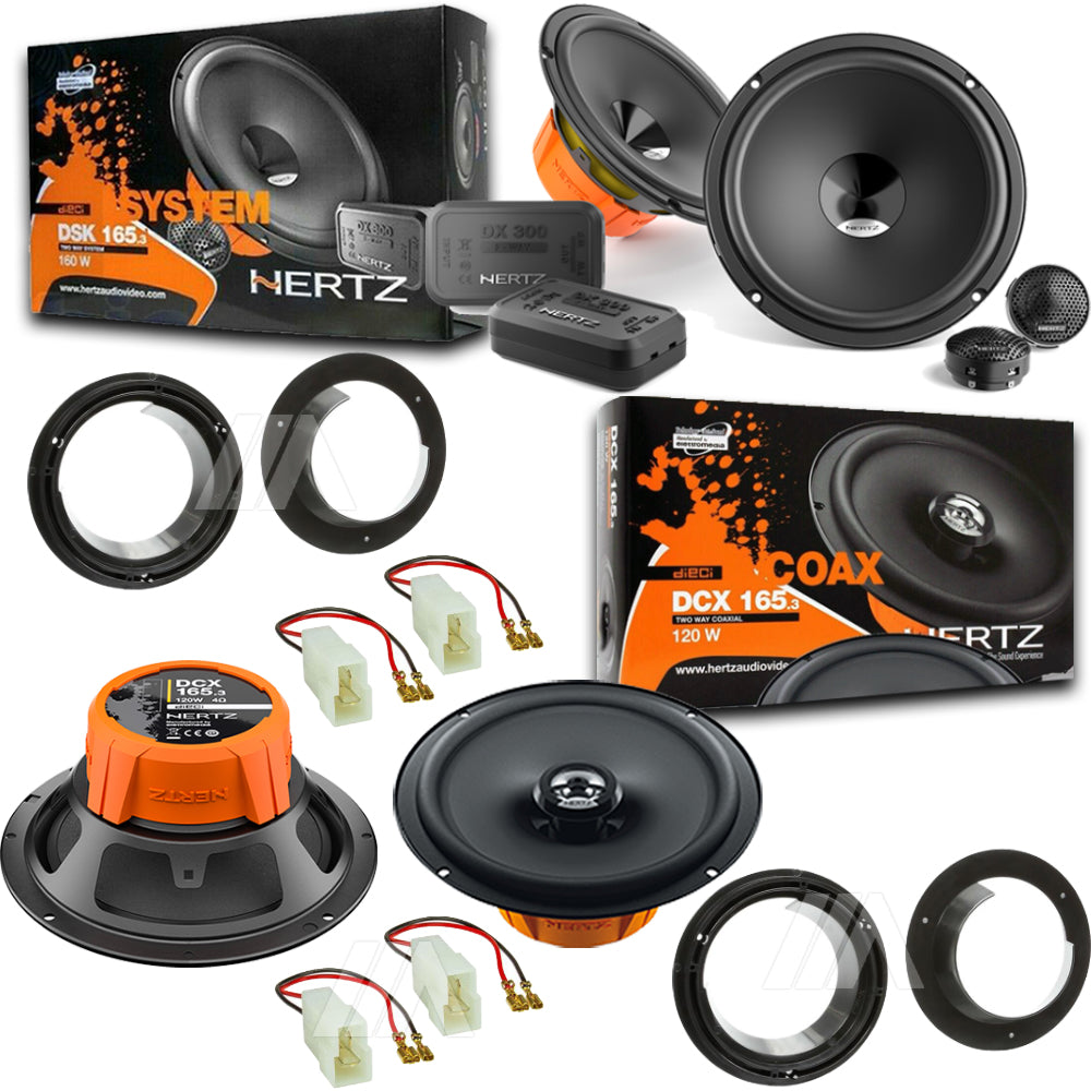 Kit 6 Casse Altoparlanti Hertz DSK165 DCX165.3 Anteriori e Posteriori per Suzuki Swift