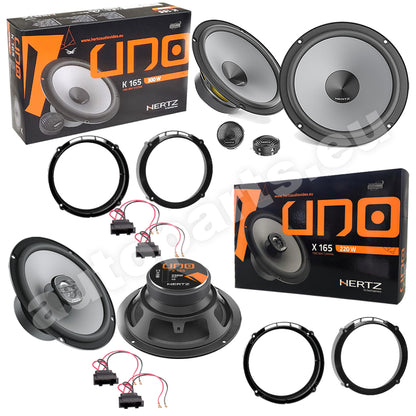 Kit 6 Casse Altoparlanti Hertz K165 - X165 Anteriori e Posteriori per Seat Ibiza dal 2002