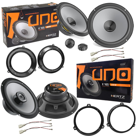 Kit 6 Casse Altoparlanti Hertz K165 - X165 Anteriori e Posteriori per FIAT PANDA 169