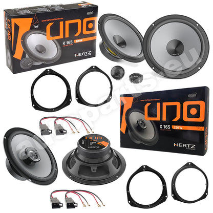 Kit 6 Casse Altoparlanti Hertz K165 - X165 Anteriori e Posteriori per Alfa Romeo Giulietta