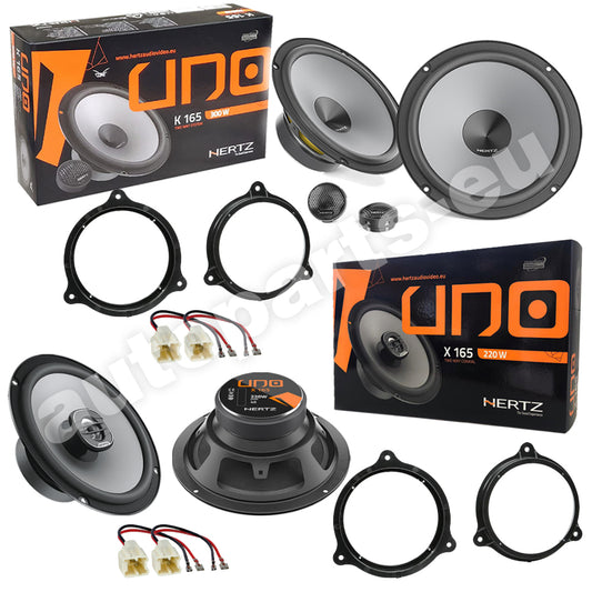 Kit 6 Casse Altoparlanti Hertz K165 - X165 Anteriori e Posteriori per Nissan Qashqai II dal 2013