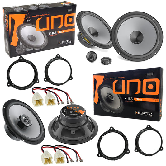 Kit 6 Casse Altoparlanti Hertz K165 X165 Anteriori e Posteriori per Dacia Duster II dal 2017