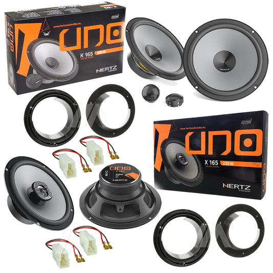 Kit 6 Casse Altoparlanti Hertz K165 - X165 Anteriori e Posteriori per Suzuki Swift