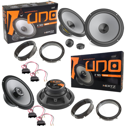 Kit 6 Casse Altoparlanti Hertz K165 - X165 Anteriori e Posteriori per Volkswagen T-ROC