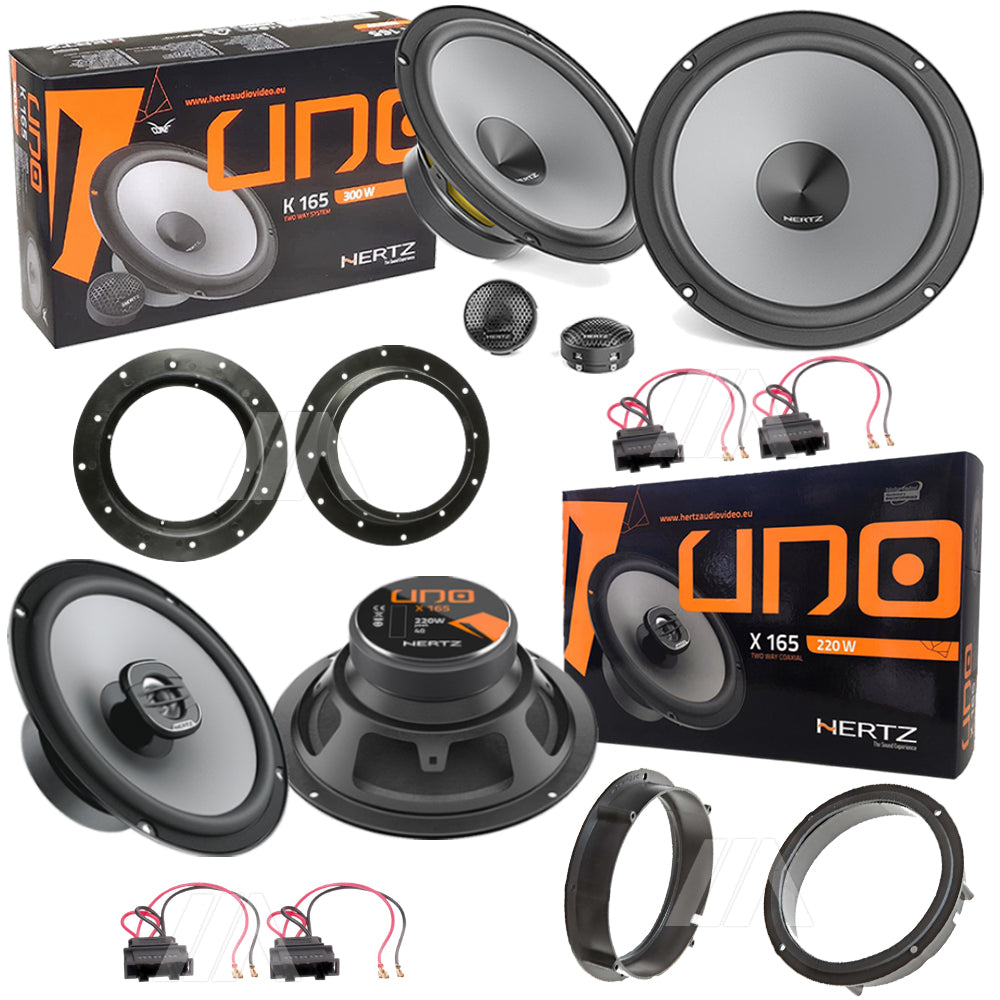 Kit 6 Casse Altoparlanti Hertz K165 - X165 Anteriori e Posteriori per VW Tiguan dal 2017
