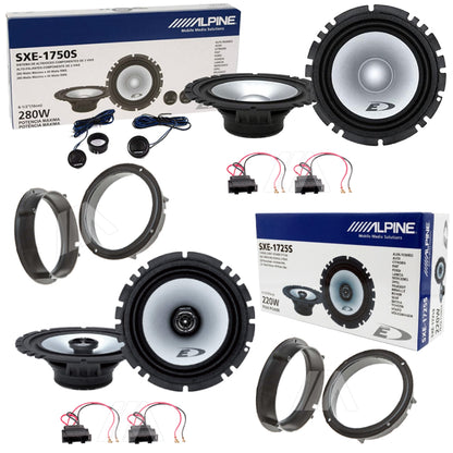 Kit 6 Casse Altoparlanti Alpine Anteriori Posteriori per Skoda Octavia III