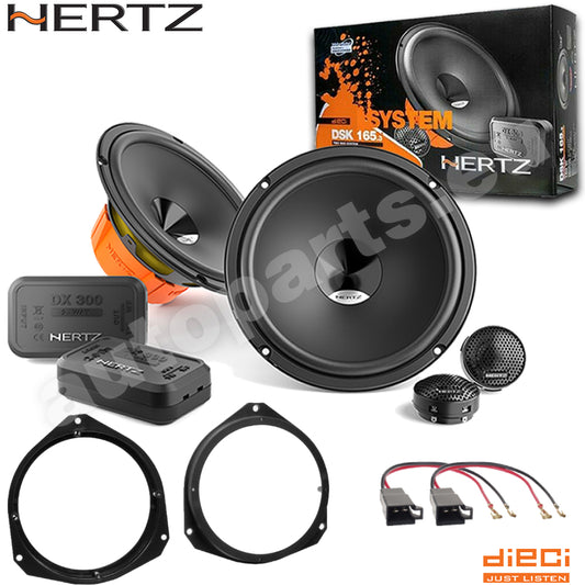 Kit 4 Casse Altoparlanti Hertz DSK 165.3 Anteriori per Opel Corsa E dal 2012