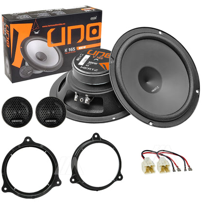 Kit 4 Casse Altoparlanti Hertz K165 Anteriori per Dacia Sandero II dal 2013