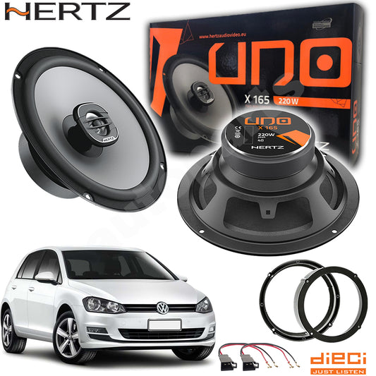 Kit 2 Casse Altoparlanti Hertz X165 Anteriori o Posteriori per Volkswagen Golf VII (7)