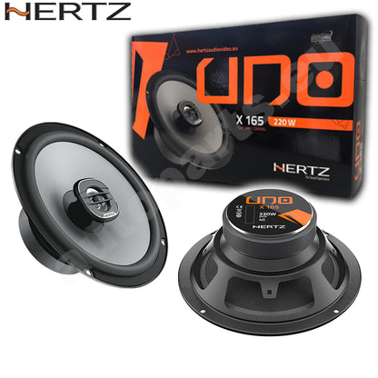 Casse Altoparlanti Hertz X165 per Auto 16,5cm 220W Kit 2 Vie Coassiali