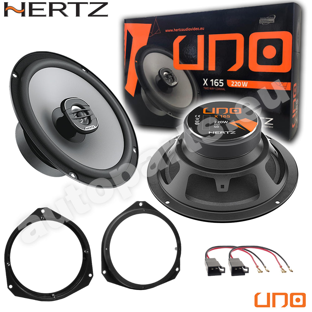 Kit 2 Casse Altoparlanti Hertz X165 Anteriori per Fiat 500X dal 2014