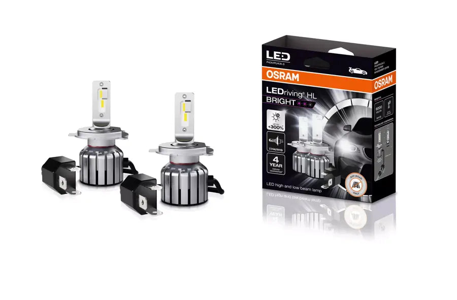 Lampade Osram LEDriving HL BRIGHT H4/H19 2 PZ per Fari Auto Luce Bianca 6000K