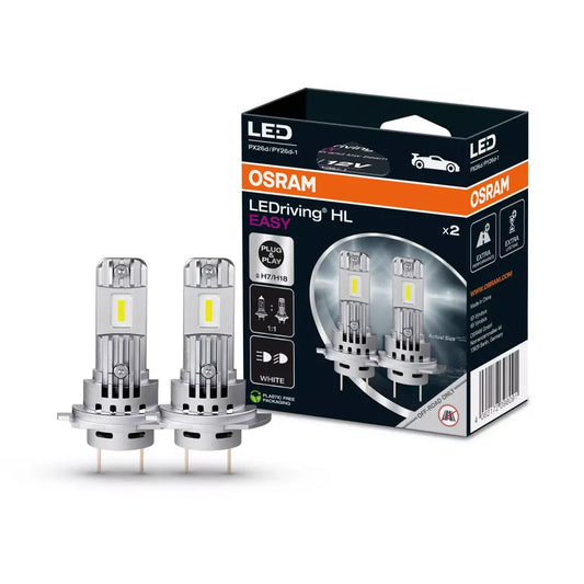 Lampade LED Osram LEDriving HL EASY H7/H18 2 PZ per Fari Auto Luce Bianca 6000K