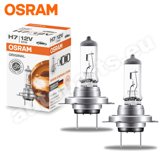 Coppia 2 Lampade Osram H7 Original Alogene PX26d 12V 55W