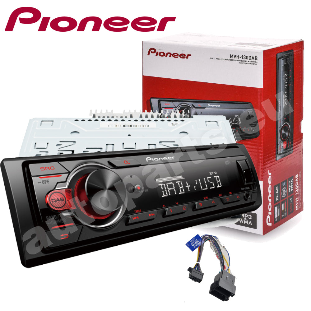 Autoradio Pioneer MVH-130DAB 1DIN MP3 USB Compatibile con Android 50WX4