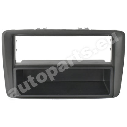 Mascherina Adattatore Autoradio 1 DIN per Fiat Panda(169) 2003> Colore Nero