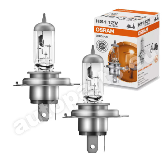 Osram HS1 Coppia di Lampade per Moto 12V 35W Serie Original PX43t
