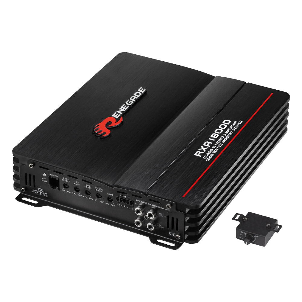 Amplificatore per Auto Renegade RXA 1800D Classe D Mono 1800 Watt