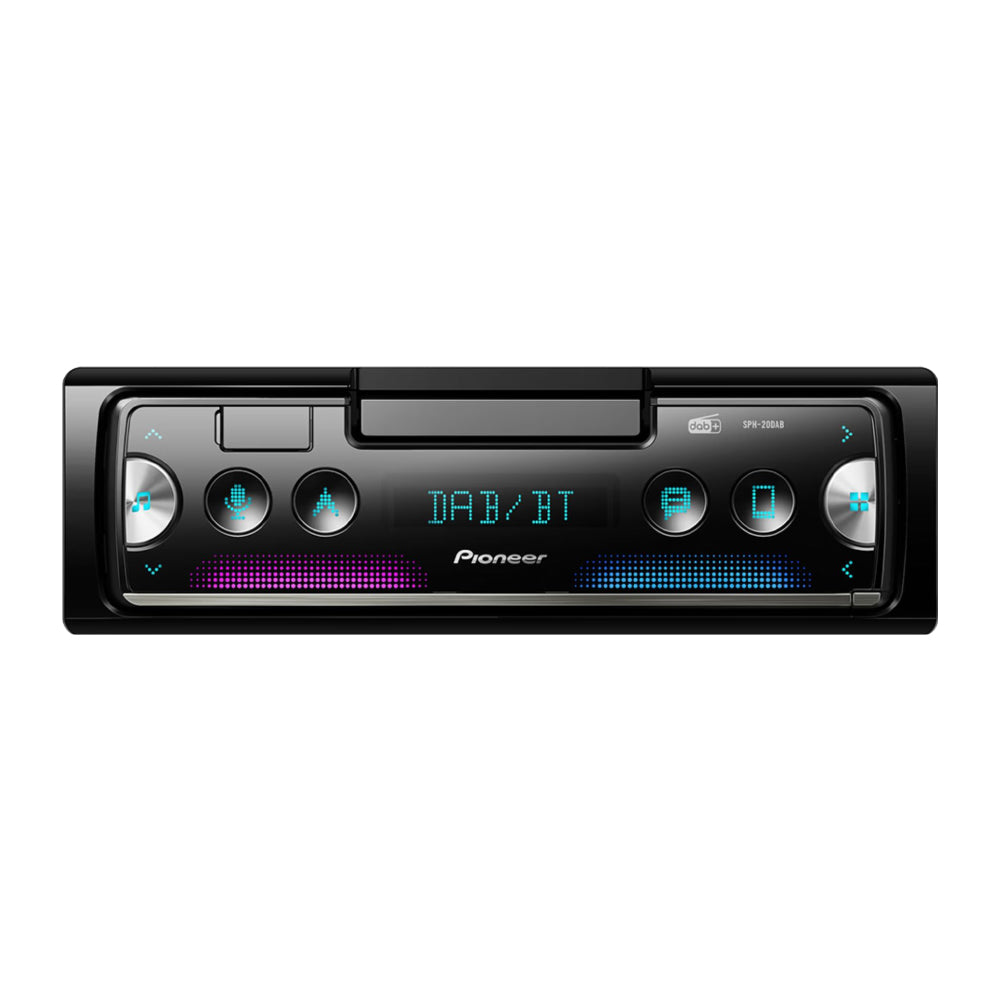 Autoradio Pioneer SPH-20DAB 1 DIN con Bluetooth MP3 USB Compatibile con Android ed Apple