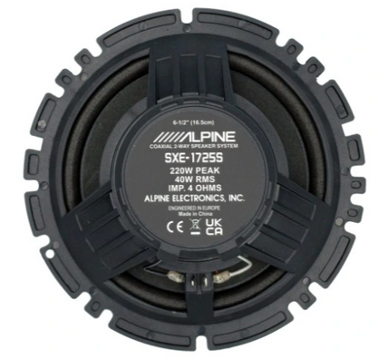 Casse Altoparlanti Alpine SXE-1725s per Auto 16,5cm 220W Kit 2 Vie Coassiali